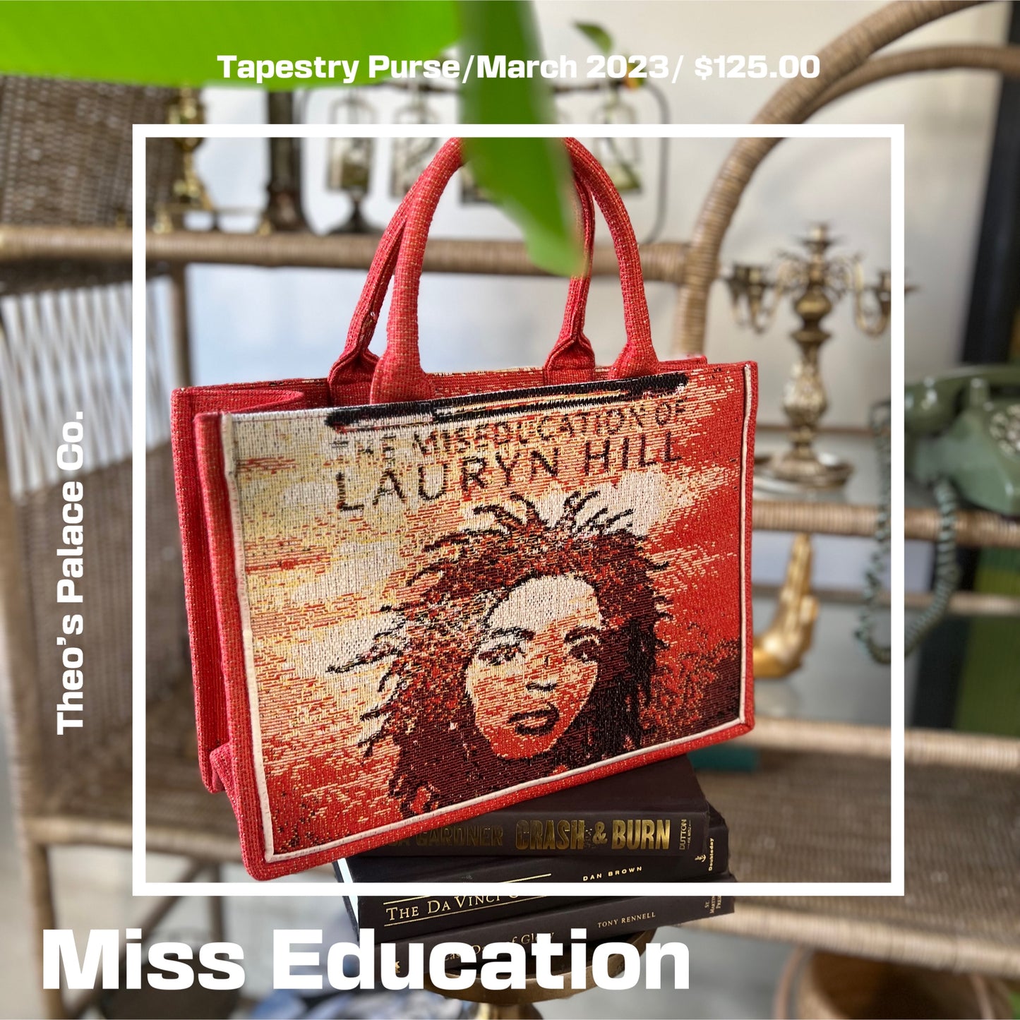 “Miss Education” Tapestry Purse