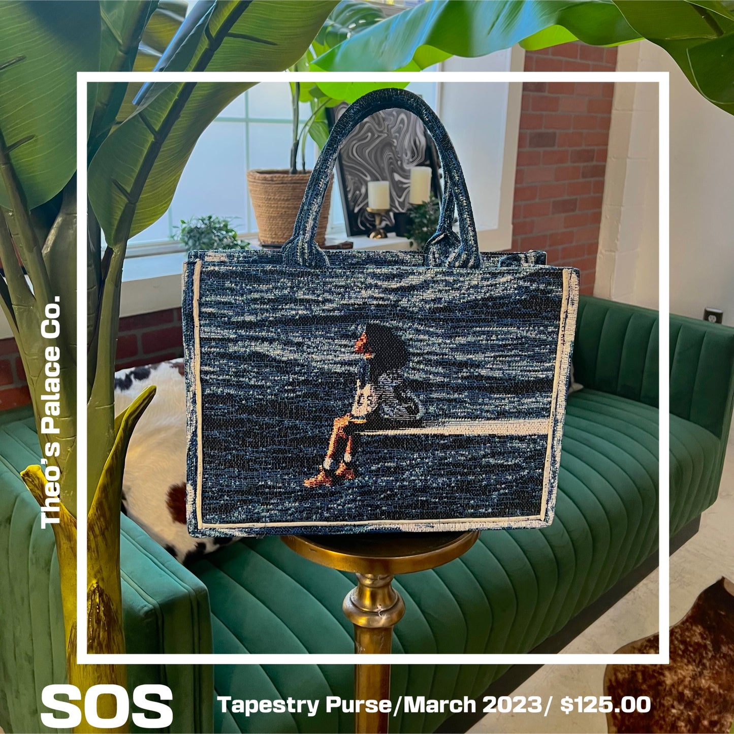 “SOS” Medium Tapestry Purse